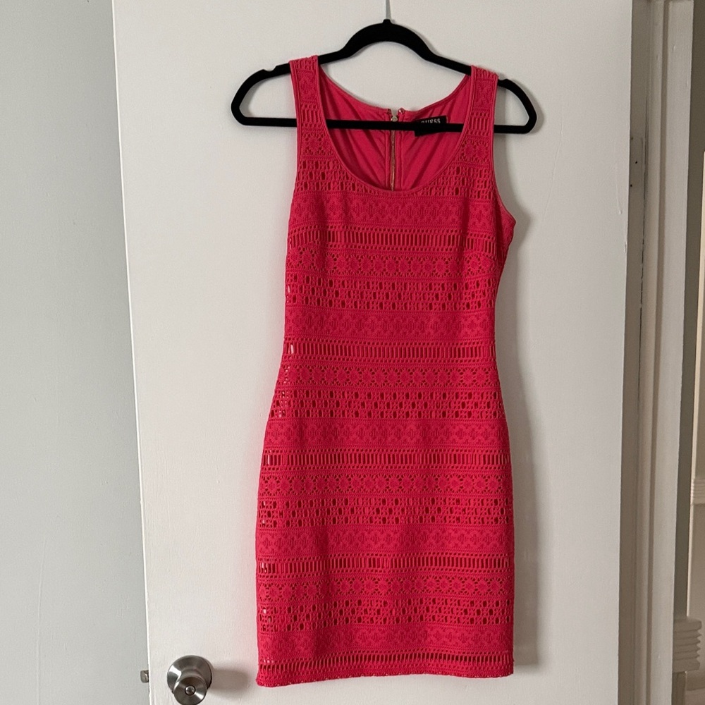 Guess Vibrant Pink Dress